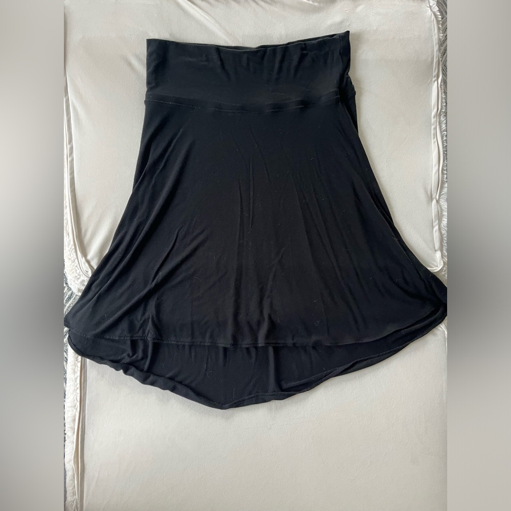 GUC Gap Maternity Foldover Skirt, Black - Size M